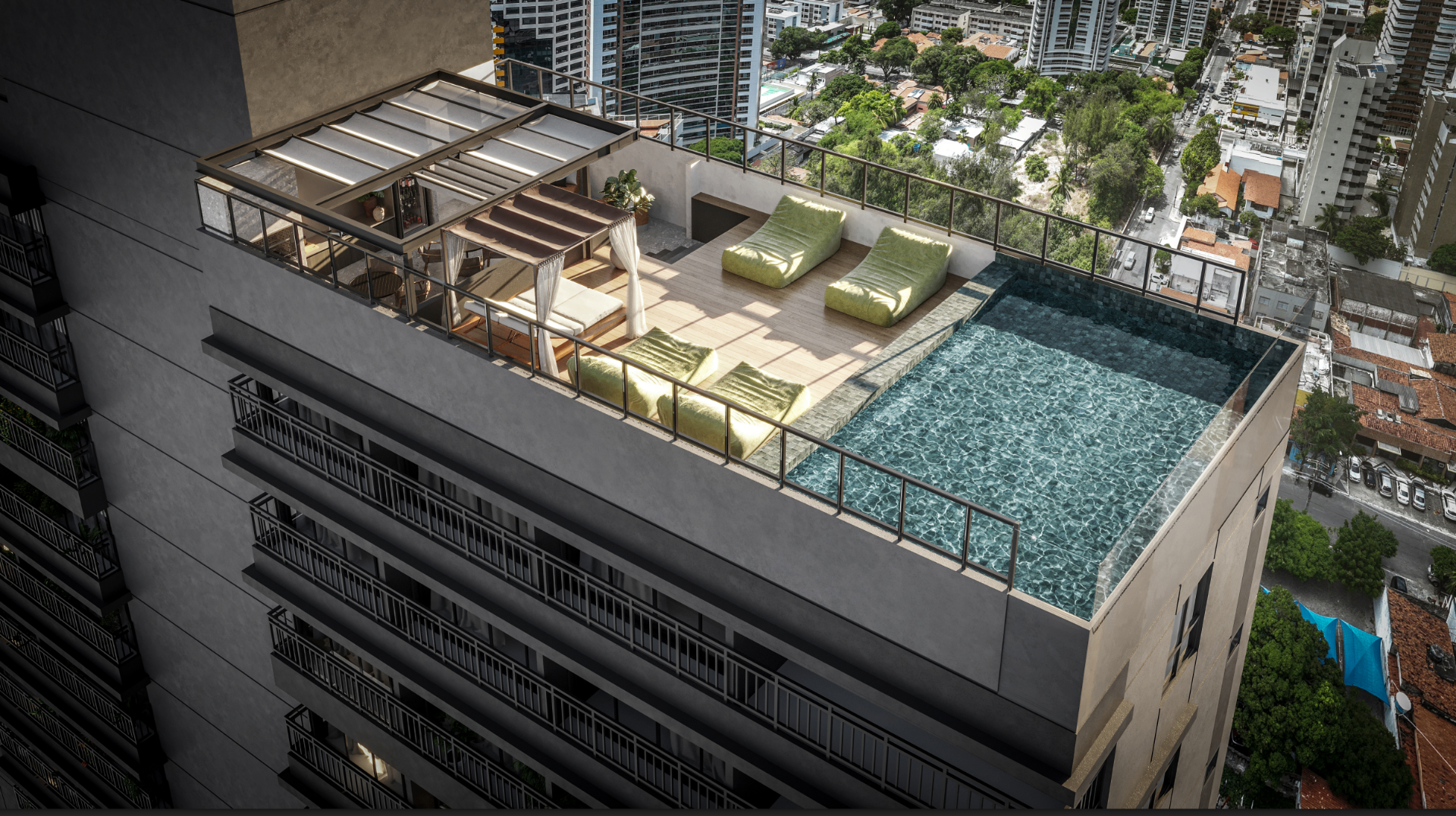 Rooftop com piscina