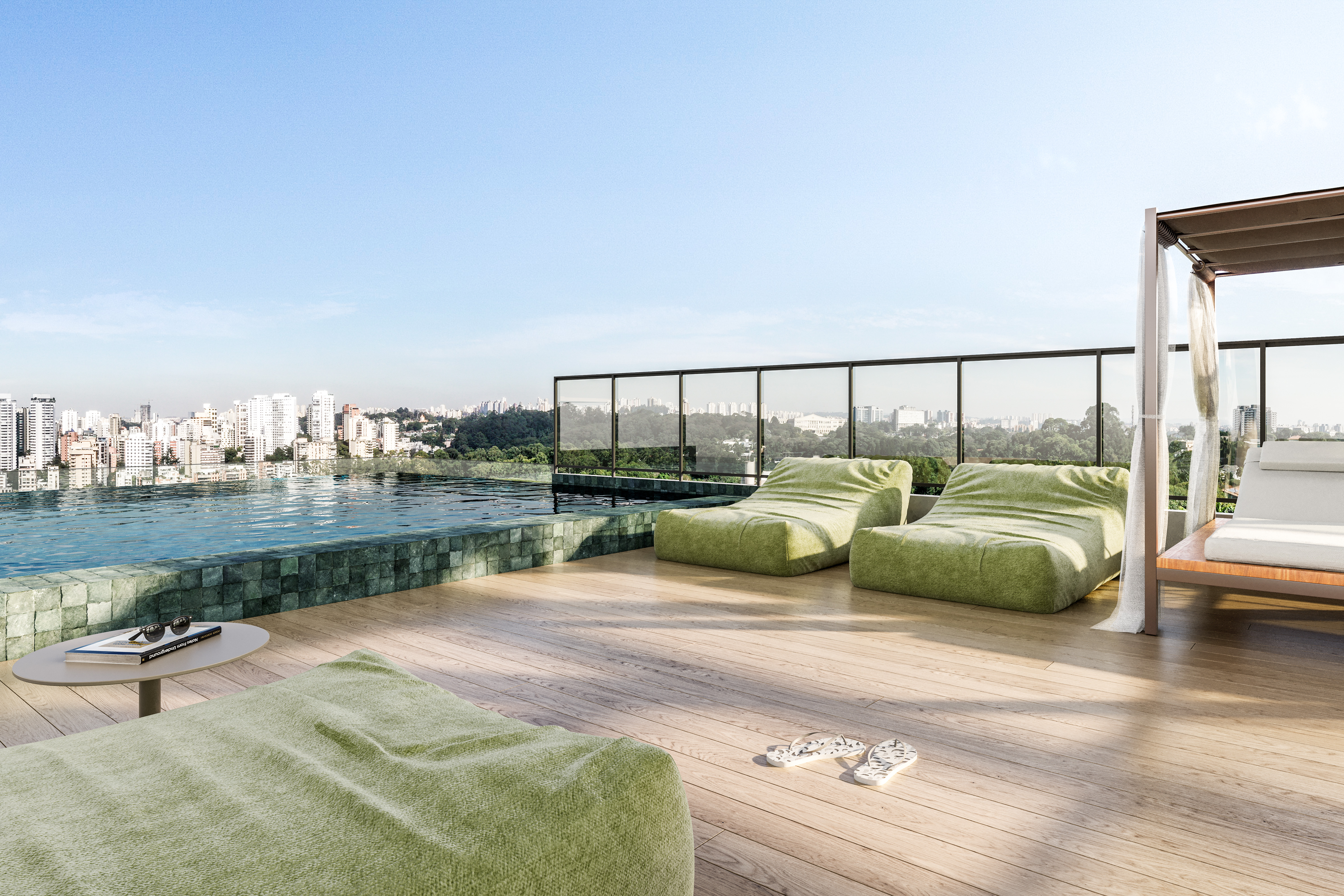 Piscina no rooftop