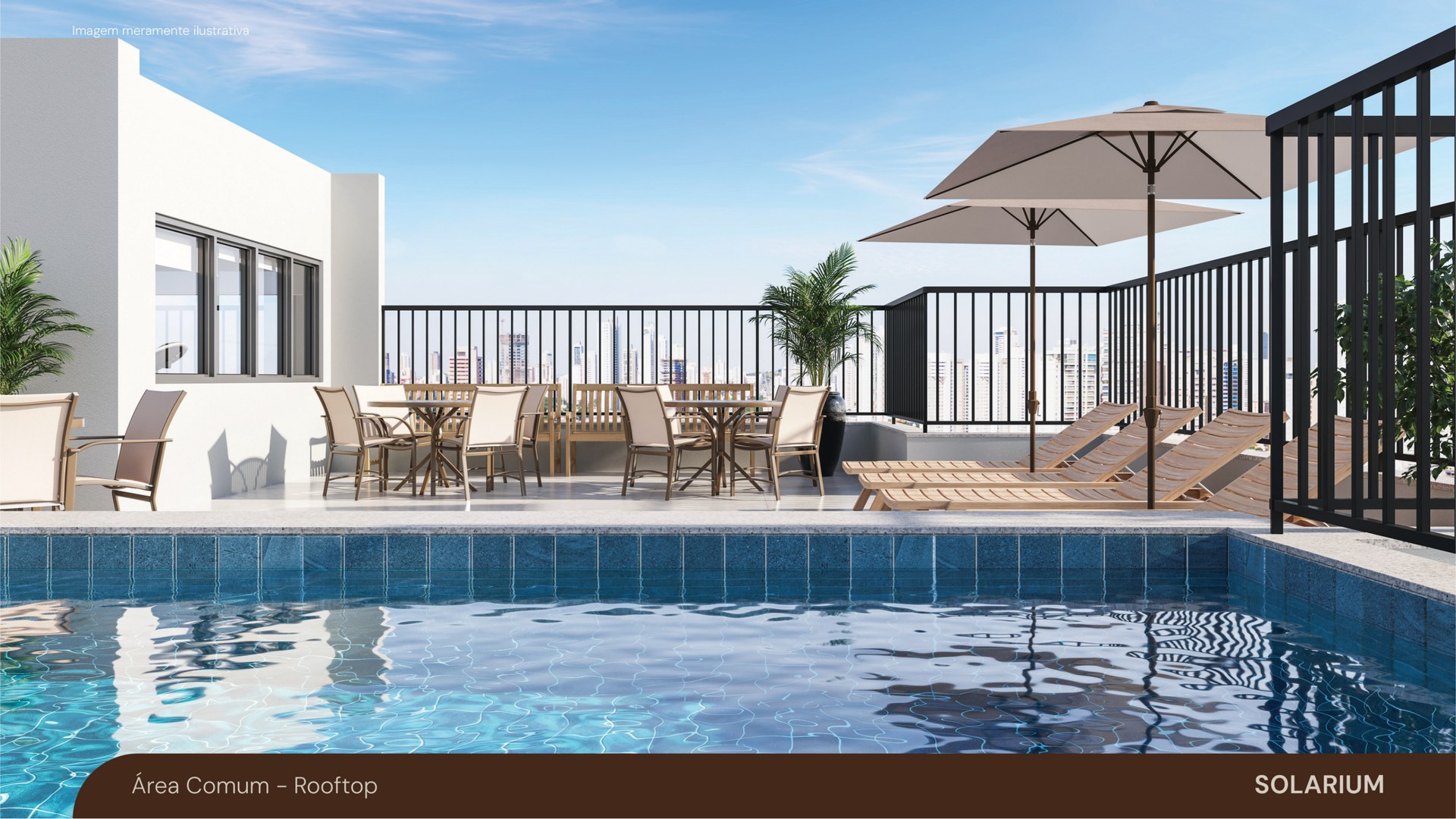 Rooftop com piscina do Mud São Mateus